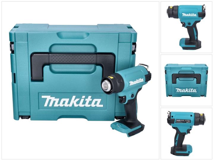 1x Makita DHG 180 Souffleur d'air chaud sans fil, 1x Makita Makpac valise
