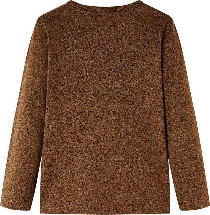 Immagine prodotto vidaXL Camicia a maniche lunghe per bambini verde scuro melange 116,Materiale: 50 (116)