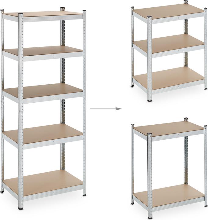 Produktbild Relaxdays 2x Schwerlastregal