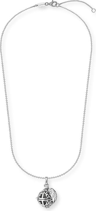 Produktbild Engelsrufer Halskette mit Flügel Perlmutt Grau Silber (925er Silber, Messing, 45 - 50 cm)