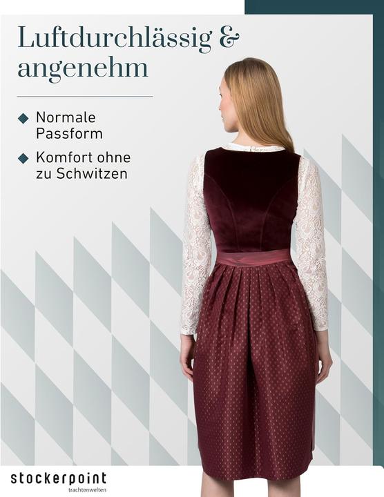 Image du produit Stockerpoint Dirndl Aurora, bordeaux, 38 (38)