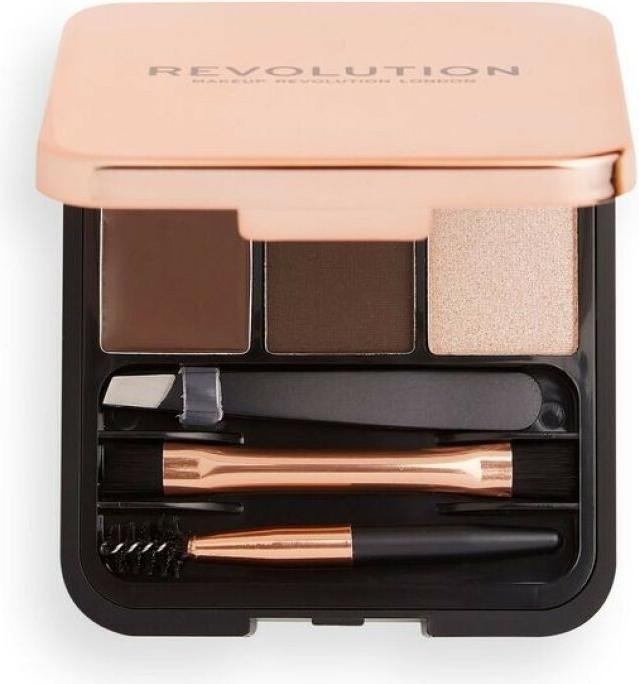 Immagine prodotto Makeup Revolution Kit per scolpire le sopracciglia (Dark Brown)