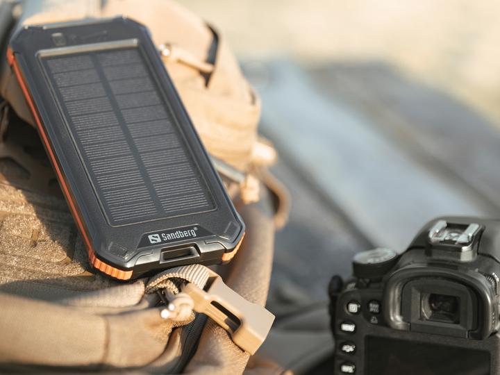 Actual product image Sandberg 3in1 Solar Powerbank 10000 (10000 mAh, 10.50 W, 37 Wh)
