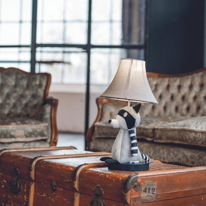 Actual product image Happy Lamps Ben the raccoon