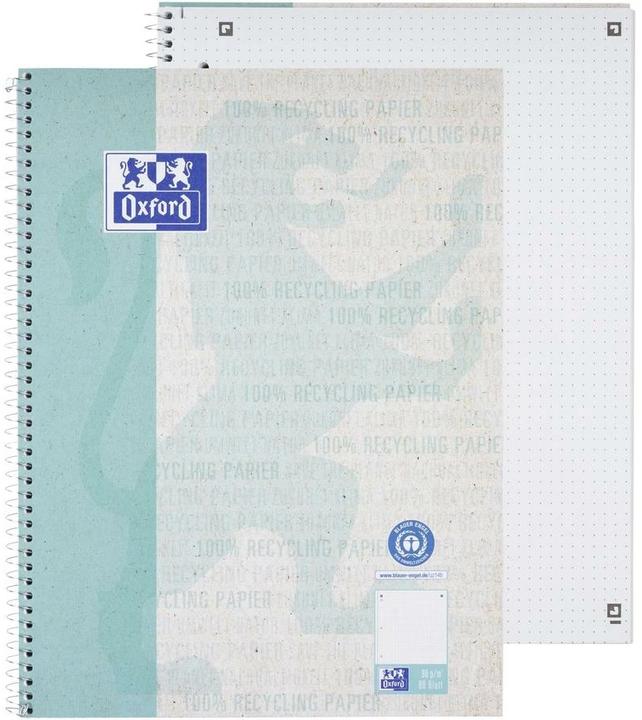 Actual product image Oxford Recycling college notebook, A4+ (A4+, Dotted, Soft cover)