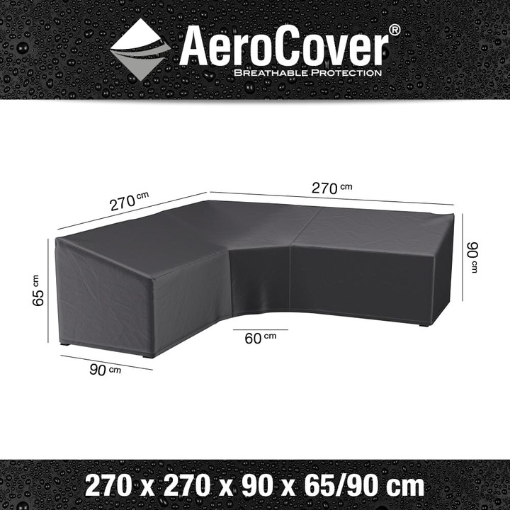 Actual product image AeroCover L-shape trapezoid 270x270x90
