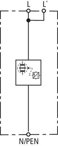 Actual product image Dehn DBM 1 440 BS arrester DEHNbloc Maxi
