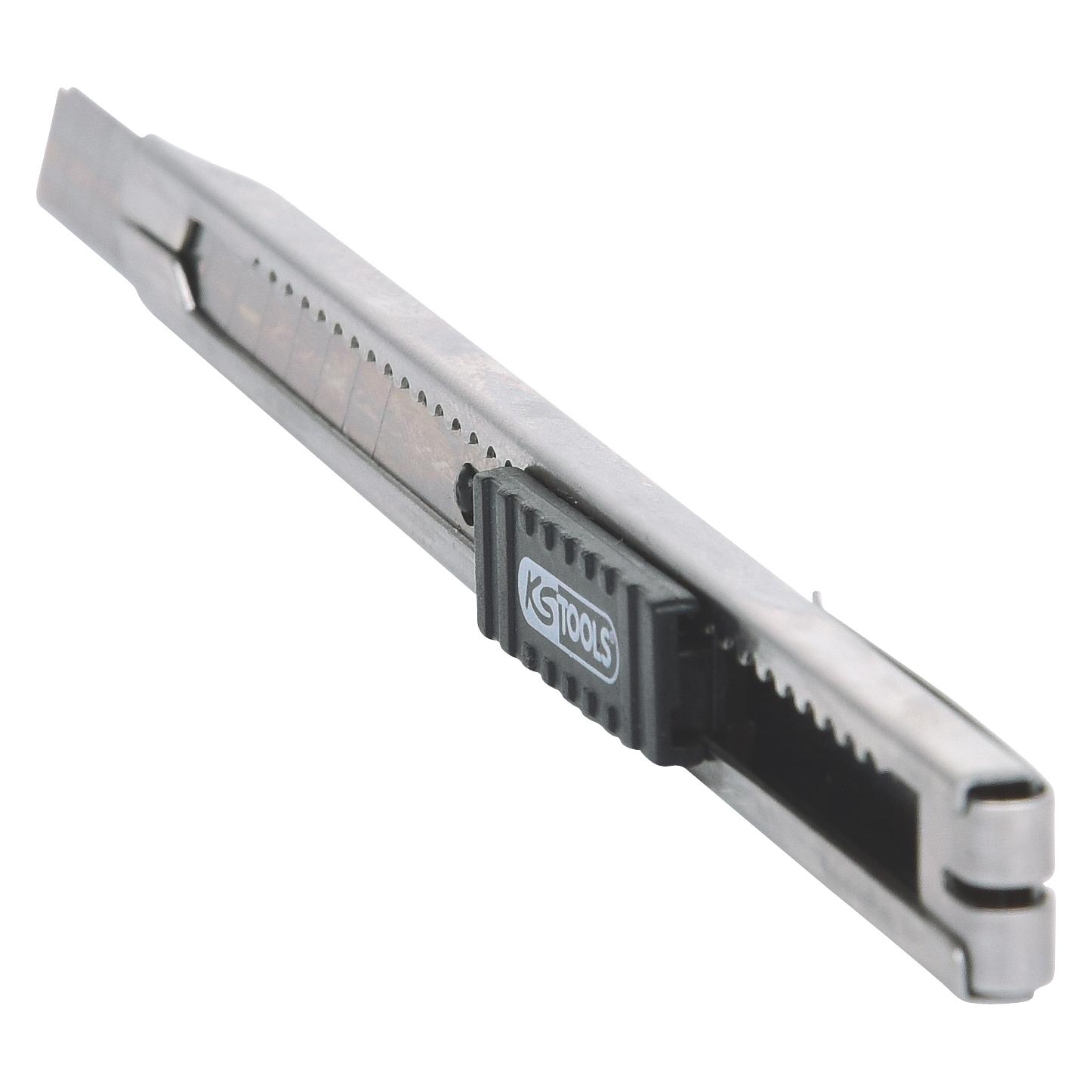 KS Tools Taglierino Universale 907.2135: Lama A Settori 18mm, Manico Bicomponente