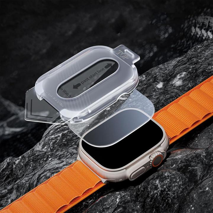 Produktbild Tech-Protect Easy Set+ Panzerglas 2er-Pack für Apple Watch Ultra 1/2 49 mm – Klar