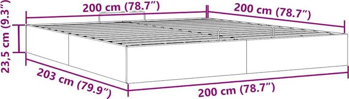 Produktbild vidaXL Ottoman-Bett (200 x 200 cm)