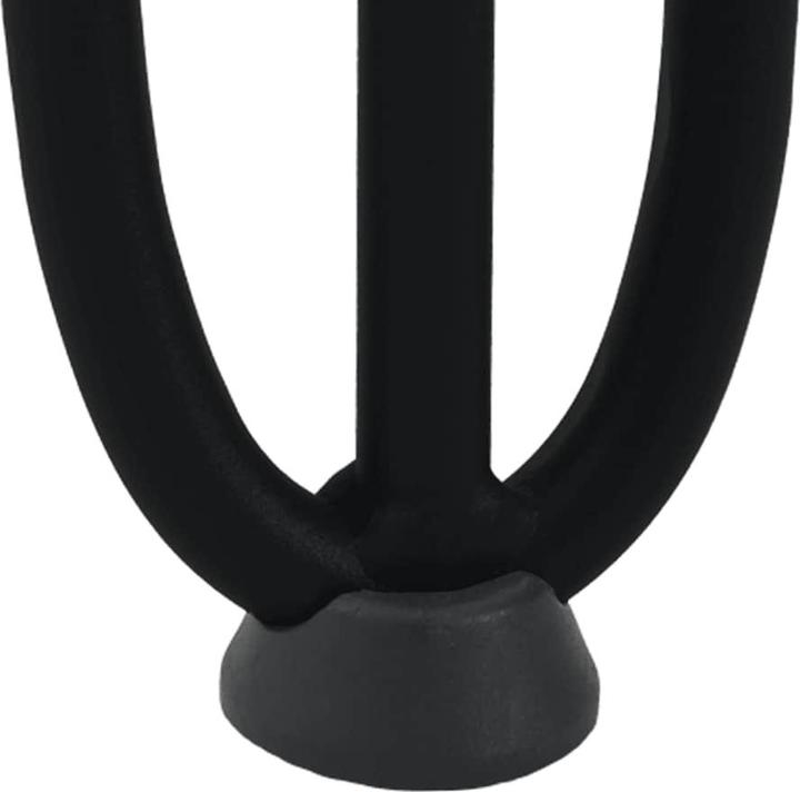 Produktbild vidaXL Haarnadelbeine 4 Stk. Schwarz 42 cm Massivstahl Hairpin Tischbein