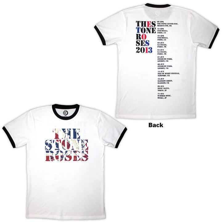 Produktbild The Stone Roses 2014 Tour Ringer Back Print Ringer (M)