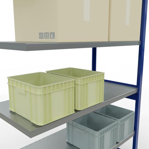 Actual product image Schulte Lagertechnik MULTIplus250 boltless add-on bay system with length bolts