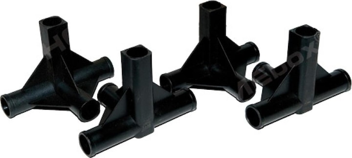 Image du produit Homebox Connecteur d'angle 4 voies 16mm 4pcs