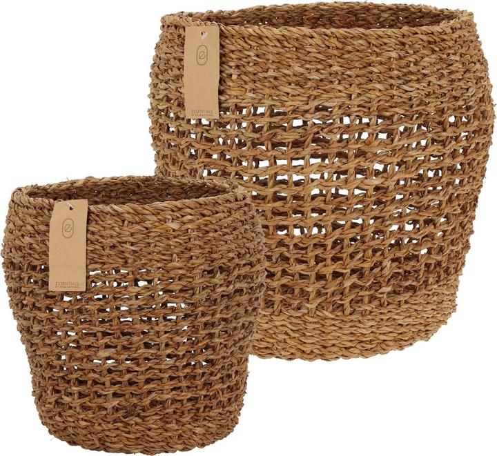 Natura Punto Paniers d'algues tressées, lot de 2 (2 x)