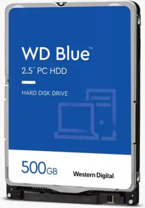 Produktbild WD Blue Mobile 500GB HDD 5400rpm SATA serial ATA 6Gb/s 128MB cache 6,4cm 2.5" RoHS compliant intern (0.50 TB, 2.5", SMR)