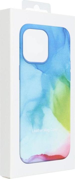 Actual product image OEM Back panel cover LEATHER MAG COVER case for IPHONE 14 Plus color splash (Apple iPhone 14 Plus)