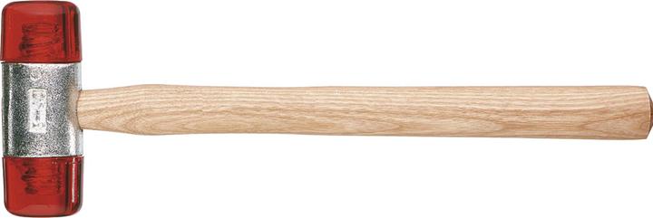 Produktbild Dönges Kunststoffhammer mit lackiertem Eschenstiel, 32 mm, rot (350 g)