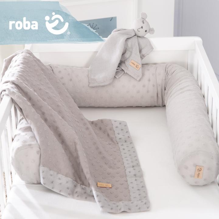 Actual product image Roba Gift set baby cuddle and play Lil Planet gray