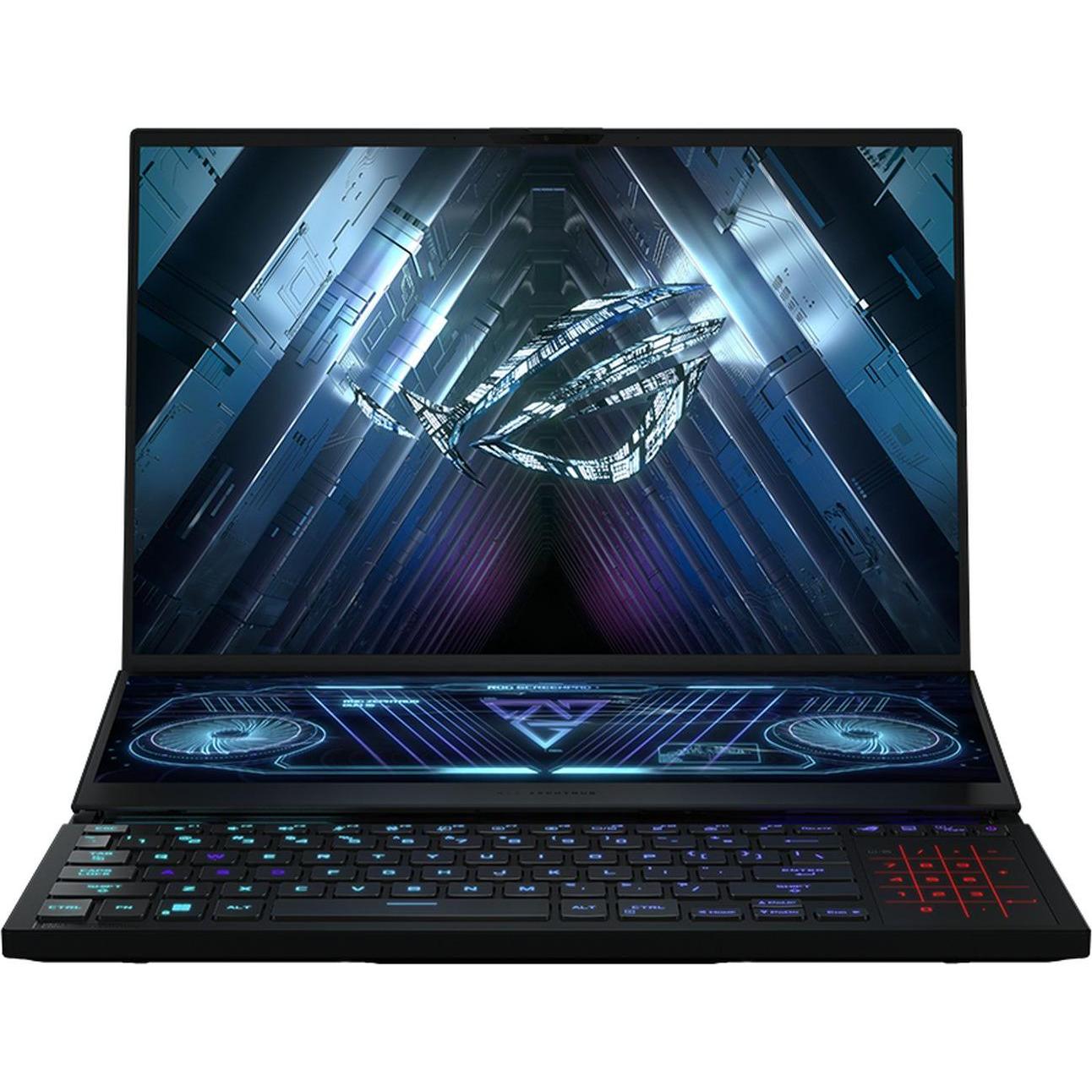 ASUS ROG Zephyrus Duo 16 RTX 3080Ti (16", 2000 GB, 64 GB, DE, AMD Ryzen 9 6900HX), Notebook, Schwarz