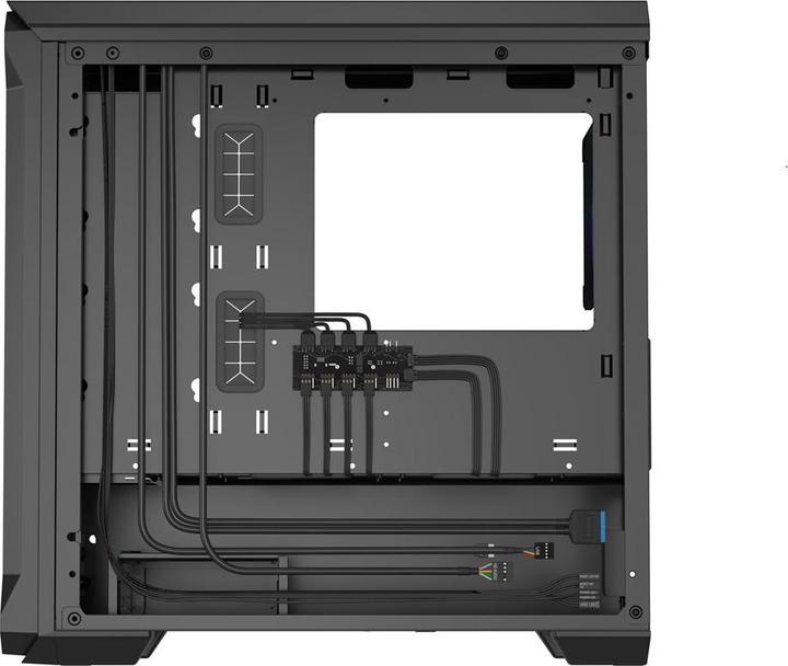 Actual product image Genesis IRID 503 ARGB PC case, Micro Tower, 2xUSB 2.0, 2x jack, 1xUSB 3.0, black (Mini-ITX)