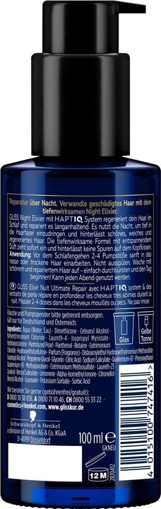 Image du produit Gliss Élixir de nuit Ultimate Repair 100 ml (100 ml)