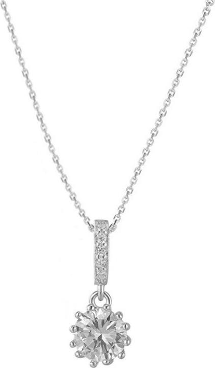 Image du produit Beneto Collier en argent avec zircons AGS1142 / 47 (Argent)