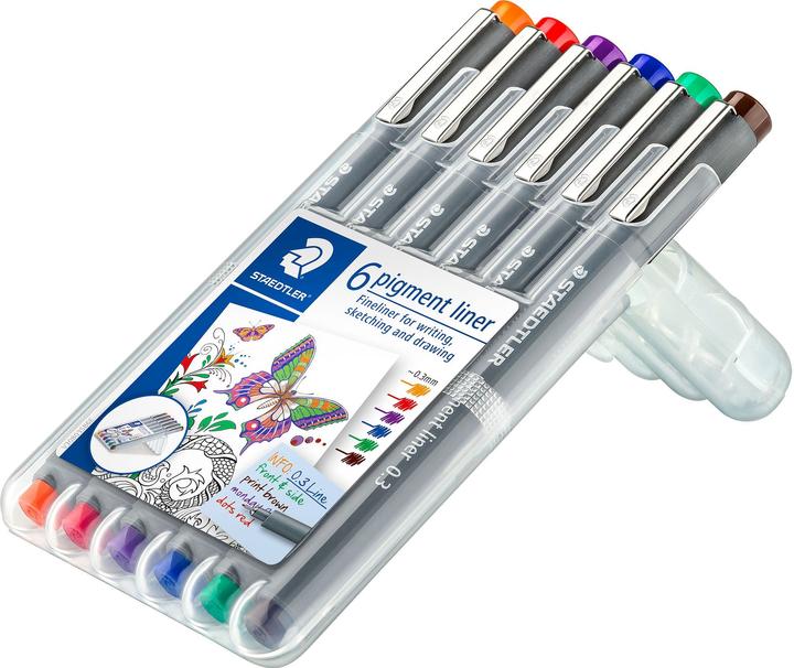 Produktbild Staedtler Finelinerpigmentliner308 (Schwarz, 1x)