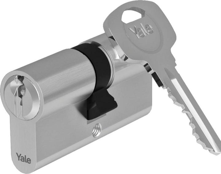 Yale Doppelzylinder, Serie 500 plus, 3 Schlüssel, Länge 30/30, Nickel satiniert (Profile cylinder)