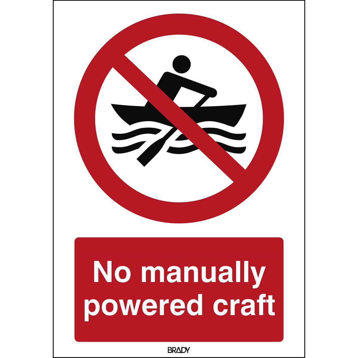 Brady, Sicherheitskennzeichnung, ISO Safety Sign - No manually
