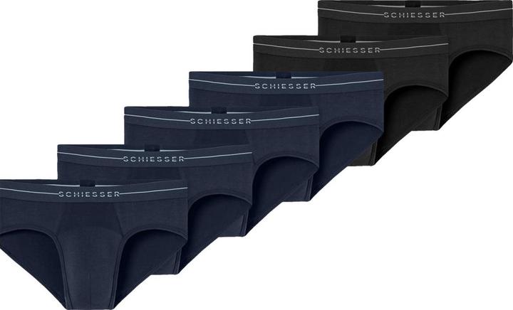 Schiesser 6er Pack Cotton Flex Rio Slip / Unterhose (S, 6er Pack)