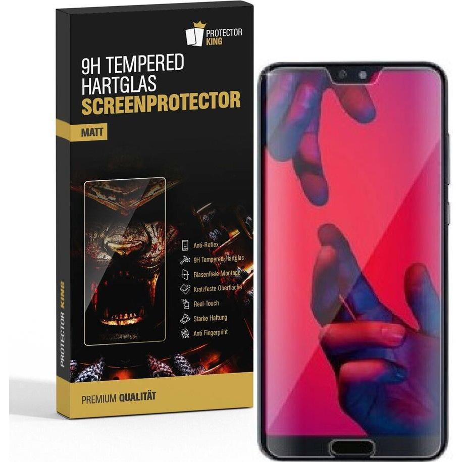Protectorking 1x Echtes Tempered 9H Panzerhartglas Matt Entspiegelt (1 Stück, Huawei P20 Pro), Smartphone Schutzfolie, S...