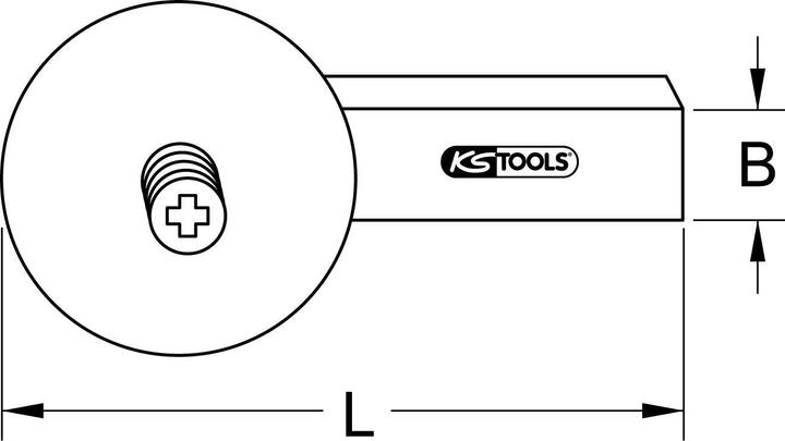 Actual product image KS Tools Cutting wheel shaft (Replacement blade)