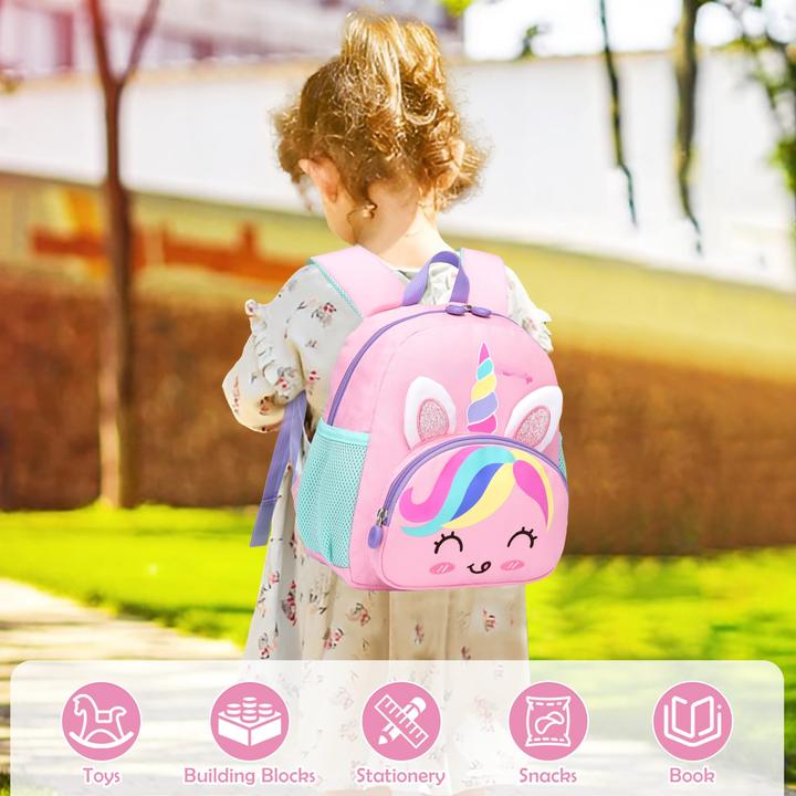 Produktbild Only-Bags.Store Kleiner Kinderrucksack mit Brustgurt, leichter wasserdichter Vorschul-Kleinkind-Schulrucksack
