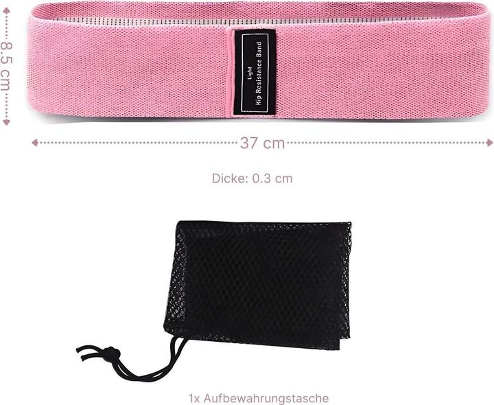 Immagine prodotto Hermex Fascia per glutei Fascia per anca e resistenza Fascia per allenamento Fascia per stivale Fascia per (0.37 m, Strong, Light, Medio)
