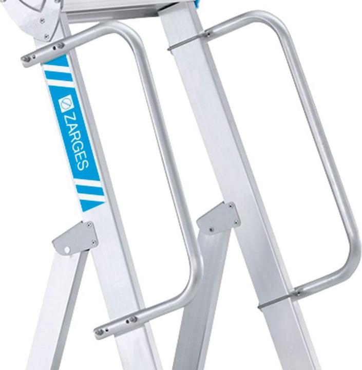 Immagine prodotto Zarges Scaletta in alluminio con grande piattaforma (Scala doppia, 243 cm)