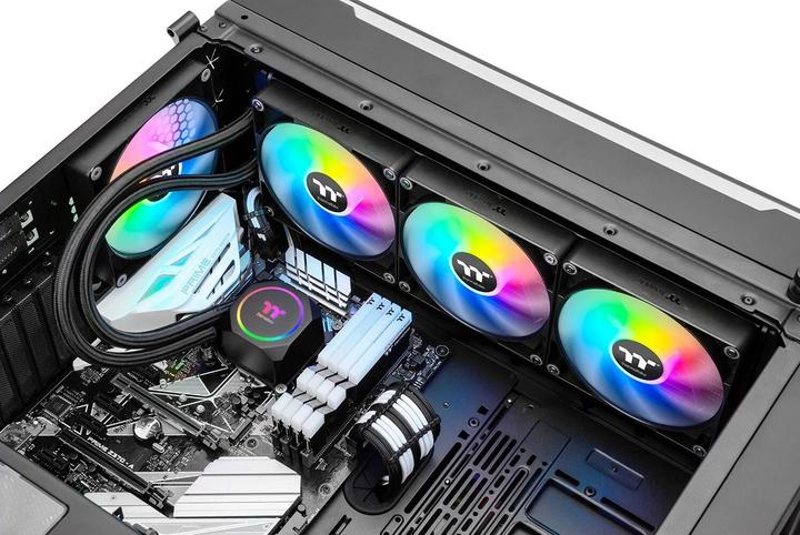 Actual product image Thermaltake TT TH420 ARGB Sync CPU Liquid Cooler Sno CL-W369-PL14SW-A