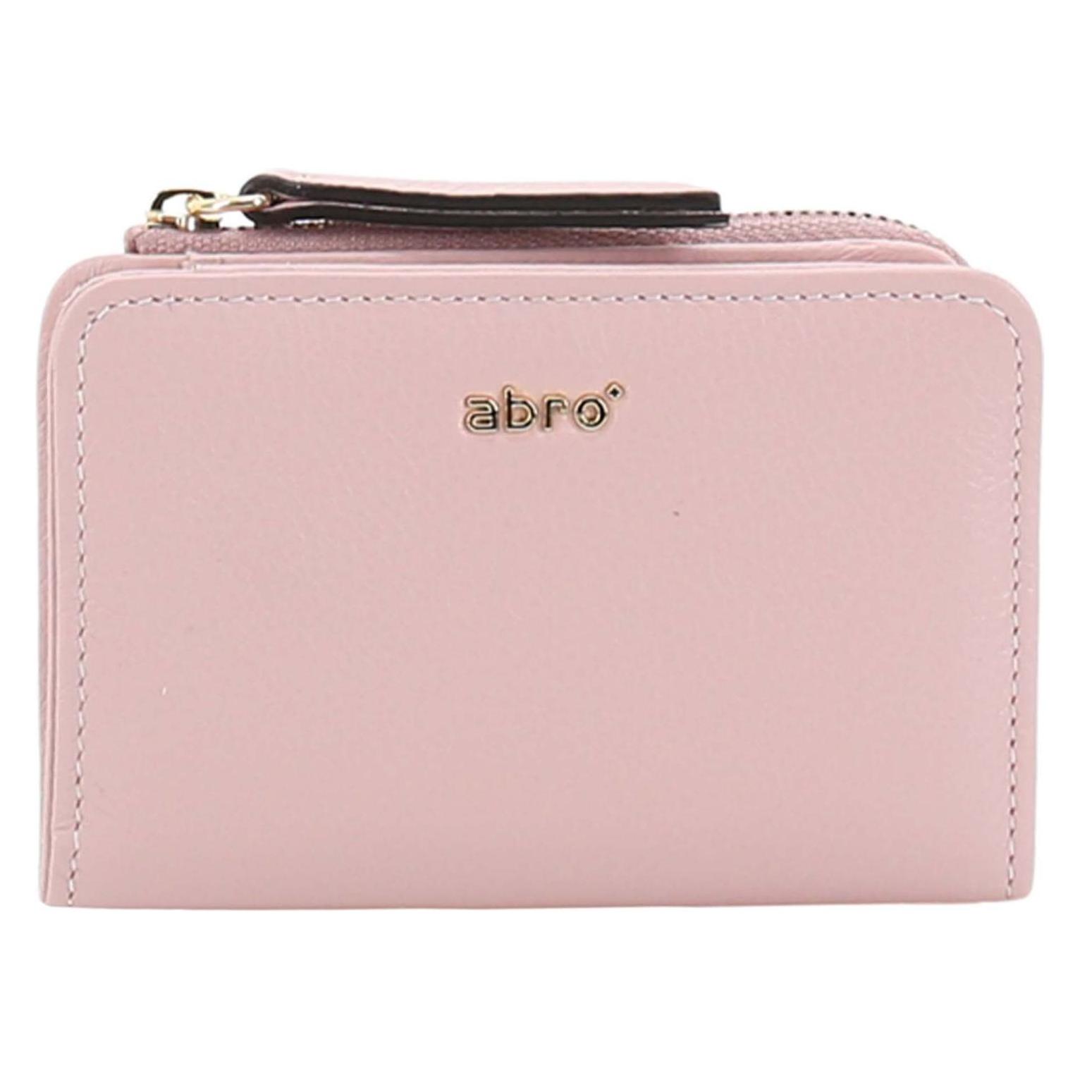Abro, Damen, Portemonnaie, Leather Dalia Wallet, Rosa