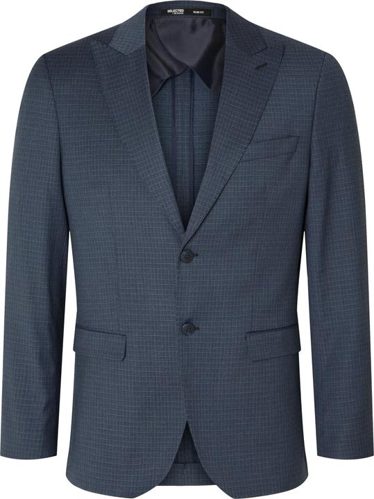Selected Homme Karierter Einreihiger Blazer (58)