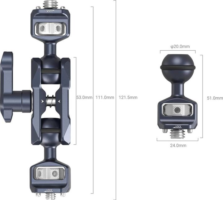 Produktbild SmallRig Magic Arm with Dual Ball Heads (1/4”-20 + ARRI)