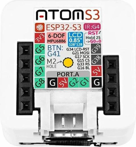 Immagine prodotto M5Stack AtomS3 Dev Kit con display a colori da 0,85 pollici