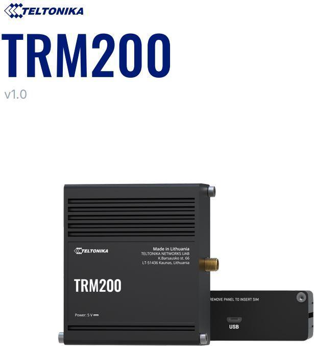 Actual product image Teltonika TRM200 (EU) 4G CAT4 modem