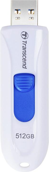 Actual product image Transcend JetFlash 790 512GB USB 3.1 Gen 1 White (512 GB, USB-A)