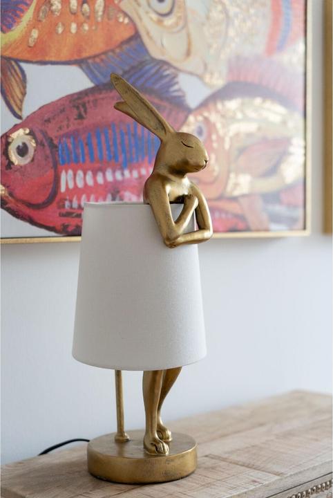 Image du produit Kare Design Lampe de table Animal Rabbit or/blanc 50cm (E14)