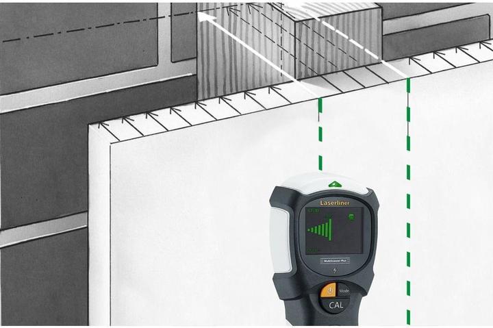 Produktbild Laserliner Ortungsgerät MultiScanner Plus 080.967A Ortungstiefe (max.) 120mm Geeignet für eisenhal