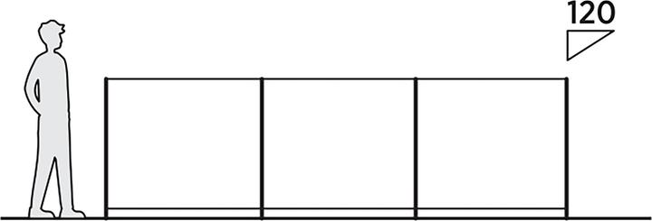 Actual product image Easy Camp Huk Windscreen, Wind- und Sichtschutz (grau, Modell 2025) (beach tent, 2 kg)