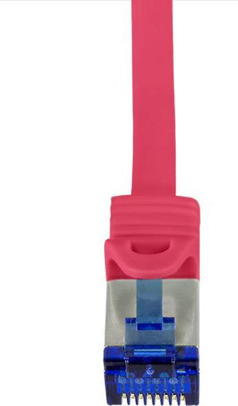 Actual product image LogiLink Patch cable Ultraflex, Cat.6A, S/FTP, 10 m, red (S/FTP, CAT6a, 10 m)