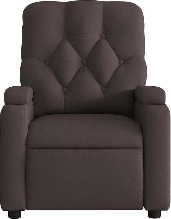 Produktbild vidaXL Massagesessel Fernsehsessel Relaxsessel Elektrisch Dunkelbraun Stoff