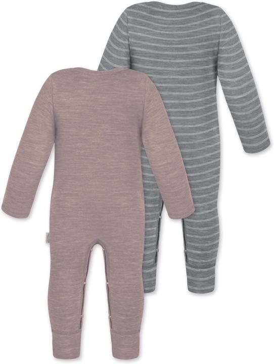 Actual product image Normani 2-pack baby merino romper "Tangoio" - 9595 (92)