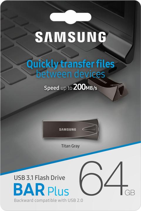 Produktbild Samsung Bar Plus V1 (64 GB, USB-A)